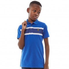 Lyle And Scott Junior Engineered StPolo Lake Blue