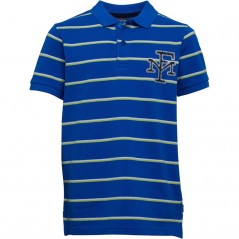 Franklin &amp; Marshall Striped FM Polo Cobalt