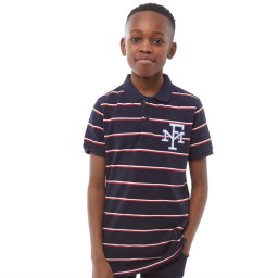 Franklin &amp; Marshall Striped FM Polo Navy Blazer