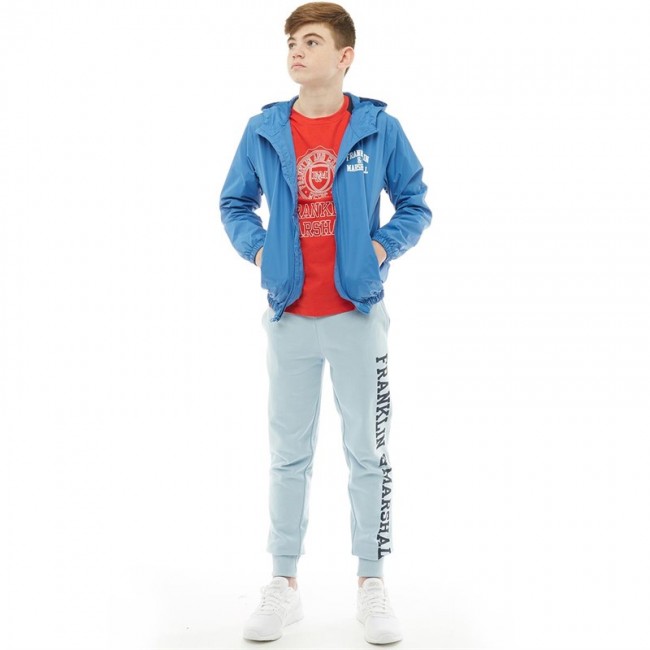 Franklin &amp; Marshall Junior Badge Windcheater Victoria Blue