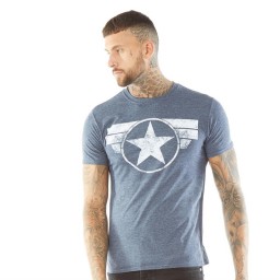 Marvel T-Heather Navy