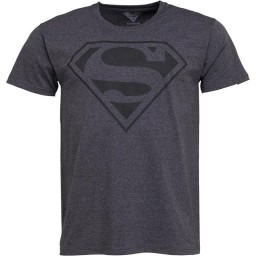 DC Comics Mono Superman T-Dark Heather