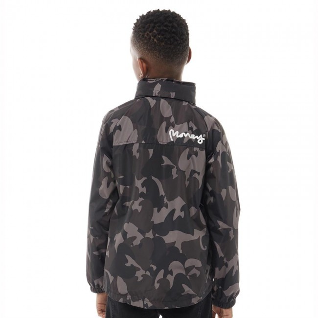 Money Junior Camo Windbreaker Shale Grey