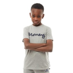 Money Junior Black Label Signature T-Light Grey Heather