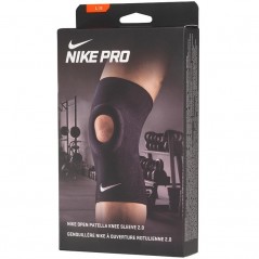 Nike Pro Open Patella Knee 2.0 Compression Support Black/Whit