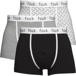 French Connection Boxer Black/Grey/Print