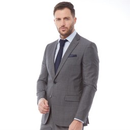 French Connection Prince Of Wales Check Mid Grey Check