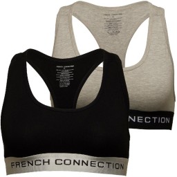 French Connection Crop Light Grey/Black