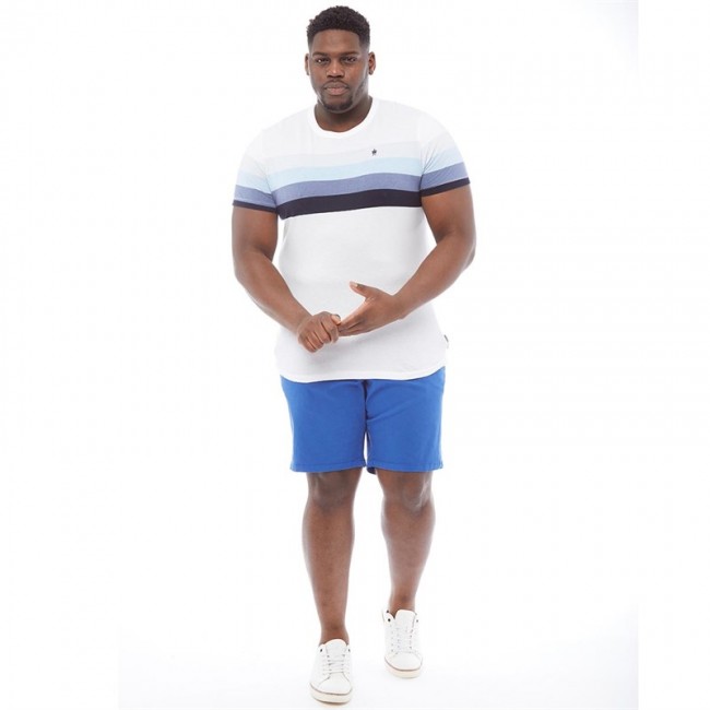 French Connection Plus Size Four StT-White/Sky Melange