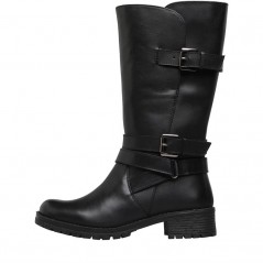 Onfire Leather Mid Strap Black