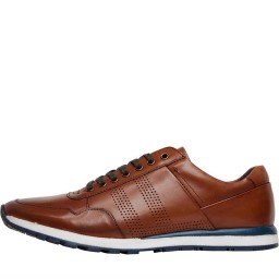 Onfire Leather Trainer Tan