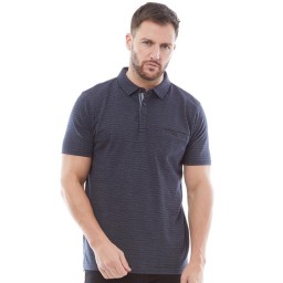 Onfire Jacquard Polo Navy