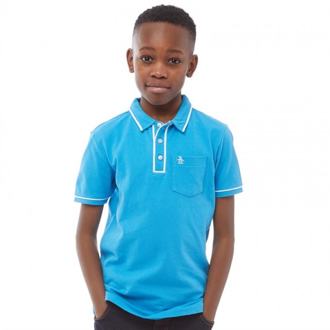 Original Penguin Junior Polo Bright Blue