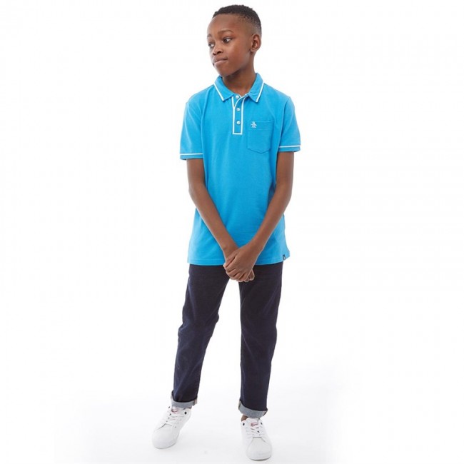 Original Penguin Junior Polo Bright Blue