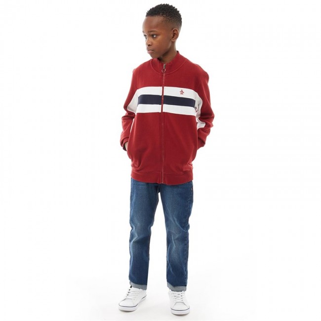 Original Penguin Junior French Terry SweatBiking Red