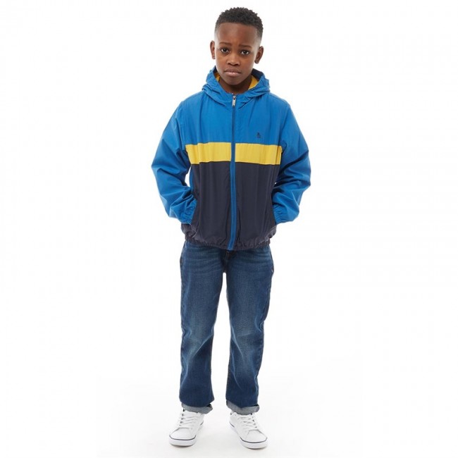 Original Penguin Junior Colour Block Windcheater Navy Blazer