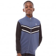 Original Penguin Junior Colour Block SweatVintage Indigo