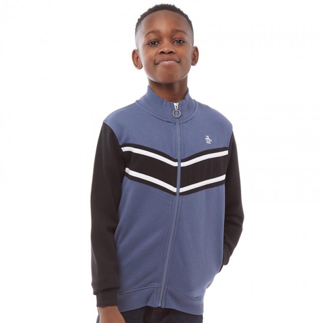 Original Penguin Junior Colour Block SweatVintage Indigo