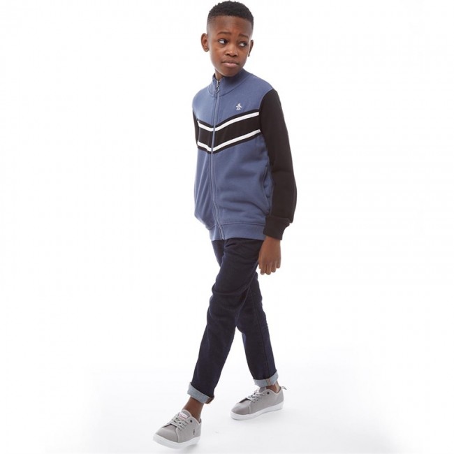 Original Penguin Junior Colour Block SweatVintage Indigo