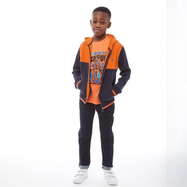Original Penguin Junior Colour Block SweatFirecracker