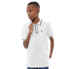 Original Penguin Junior Earl Polo Bright White