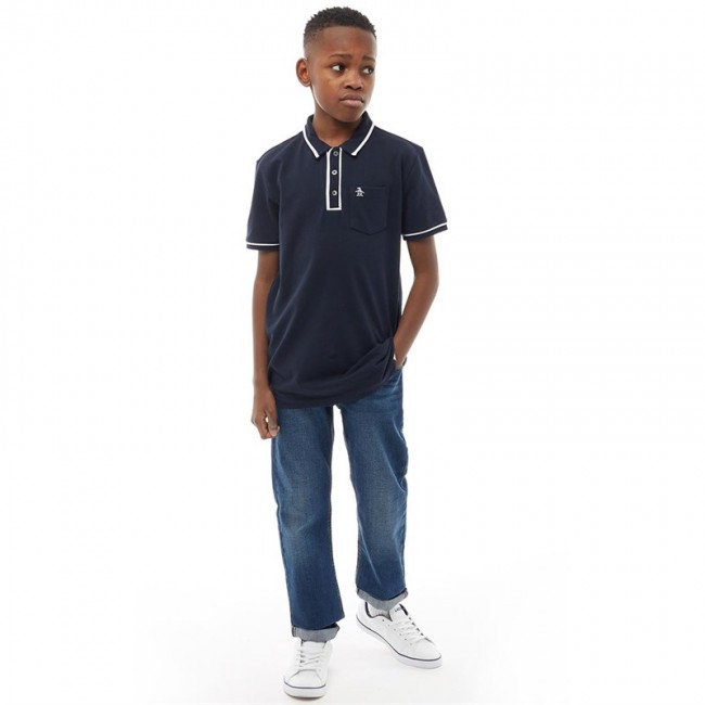 Original Penguin Junior Earl Polo Navy