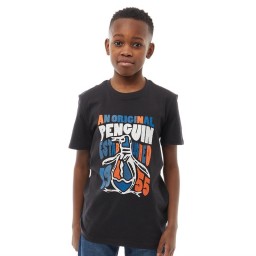 Original Penguin Junior Printed T-Black