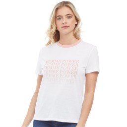Only You Charlie Day Femme Power T-Bright White