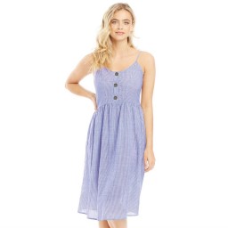 Only You Cathy Strappy Midi Cloud Dancer/Dazzling Blue