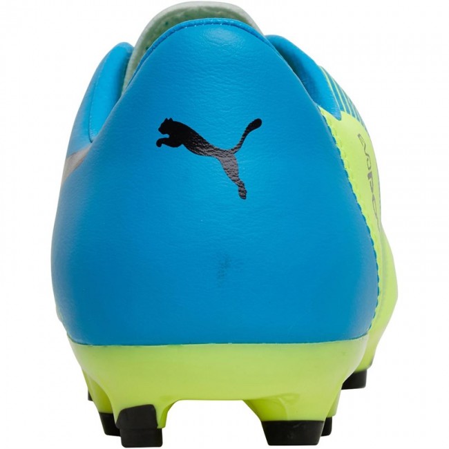 Puma Junior evoPOWER 3.3 AG Safety Yellow/Black/Atomic Blue