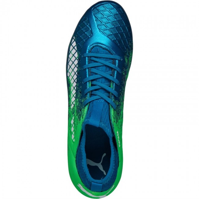 Puma Future 18.3 Hybrid FG/AG Deep Lagoon/Puma White/Green Gecko