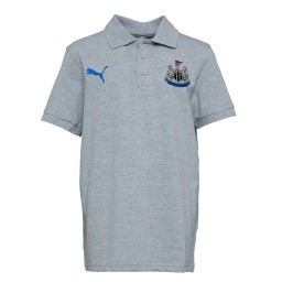 Puma Junior NUFC Newcastle United Fan Polo Light Grey Heather