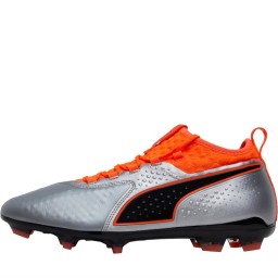 Puma One 2 Leather FG Puma Silver/Shocking Orange/Puma Black