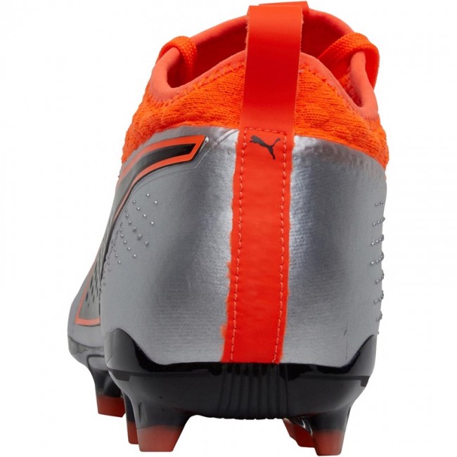 Puma One 2 Leather FG Puma Silver/Shocking Orange/Puma Black