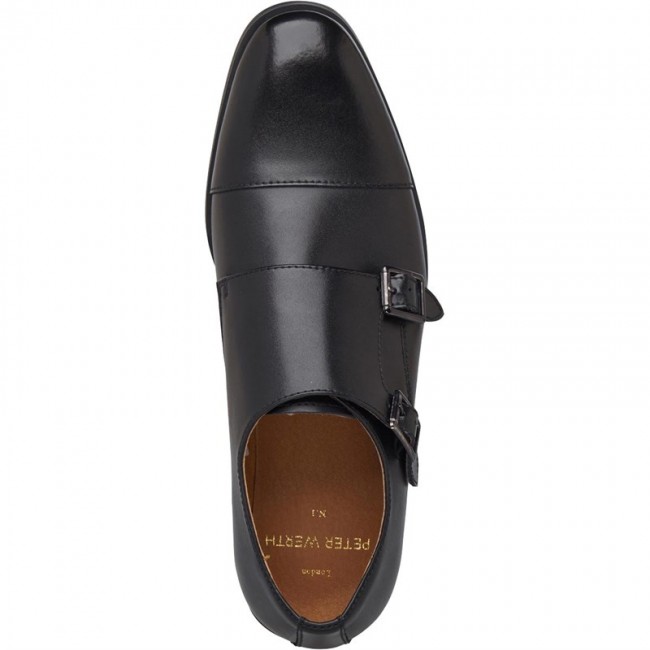 Peter Werth Bradshaw Double Monk Strap Black