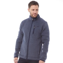 Weird Fish Ross Grid SweatDark Navy