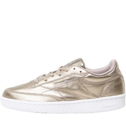 Reebok Classics Club C 85 Melted Metals Pearl Metallic Grey Gold/White