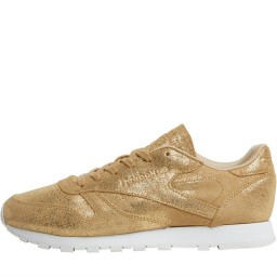 Reebok Classics CL Leather Shimmer Gold/Chalk