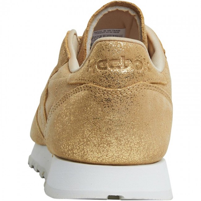 Reebok Classics CL Leather Shimmer Gold/Chalk