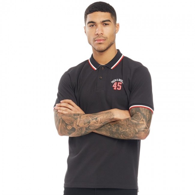 Fred &amp; Boston Pique Polo Black