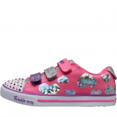 SKECHERS Twinkle Toes Sparkle Lite Flutter Fab Pink