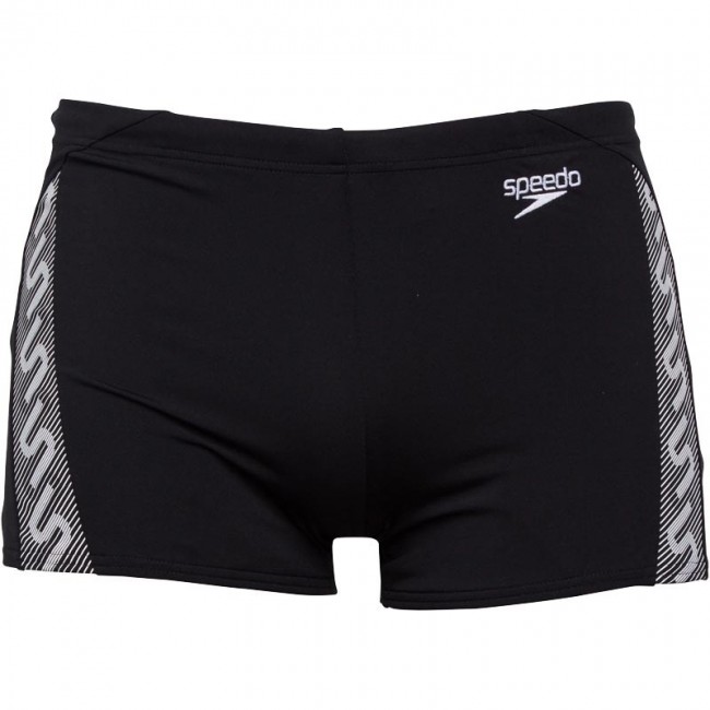 Speedo Monogram Aqua Black/White