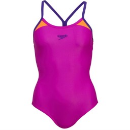 Speedo Splice Thin Strap Racerback SwimPurple/Blue