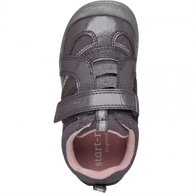 Start-Rite Super Play Pre-School Riptape G Grey Patent