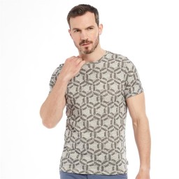 Ted Baker Mitch Hexagon T-Grey