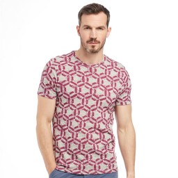 Ted Baker Mitch Hexagon T-Pink