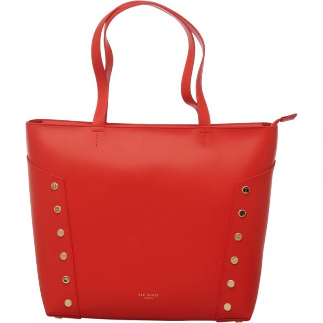 Ted Baker Tamiko Studded Edge Shopper Bright Red