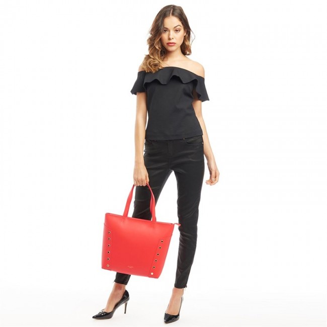 Ted Baker Tamiko Studded Edge Shopper Bright Red