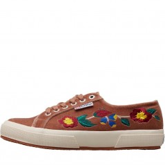 Superga 2750 Embroidered Velvet Pink Blush