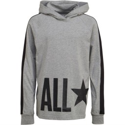 Converse Junior Jersey Hoodie Dark Grey Heather